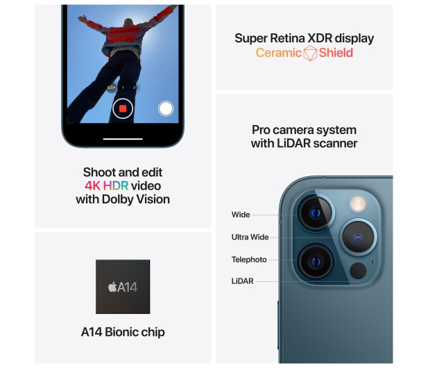 Apple iPhone 12 Pro Max 128GB Silver 5G - 592108 - zdjęcie 8